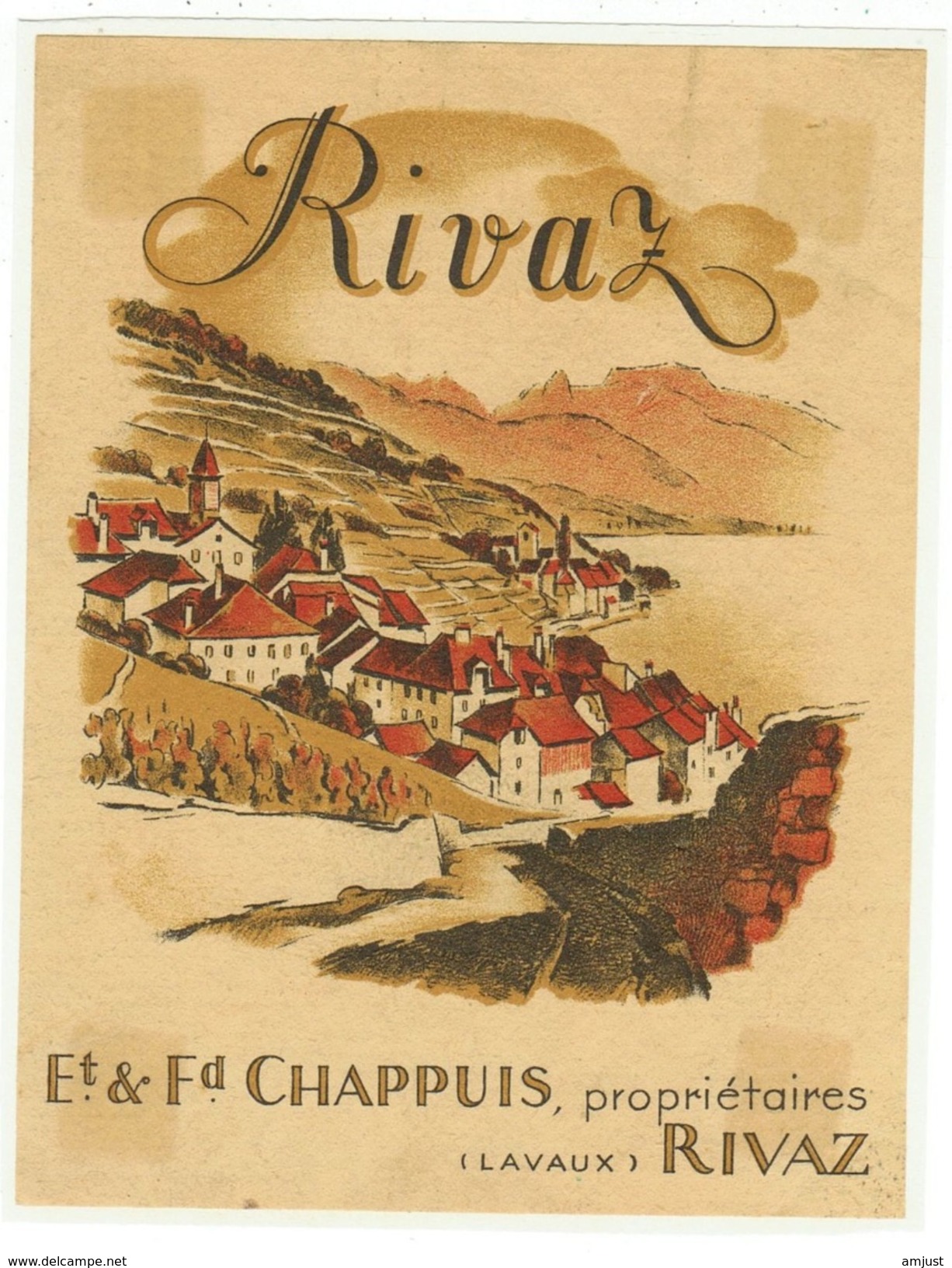 Rare // Rivaz, Et & Fd. Chappuis, Rivaz Vaud // Suisse - Autres & Non Classés