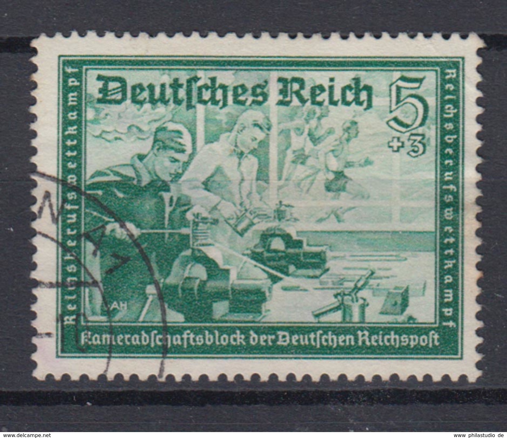 Dt. Reich 704 Kamaradschaftsblock Der Dt. Reichspost (I) 5+ 3 Pf Gestempelt - Autres & Non Classés