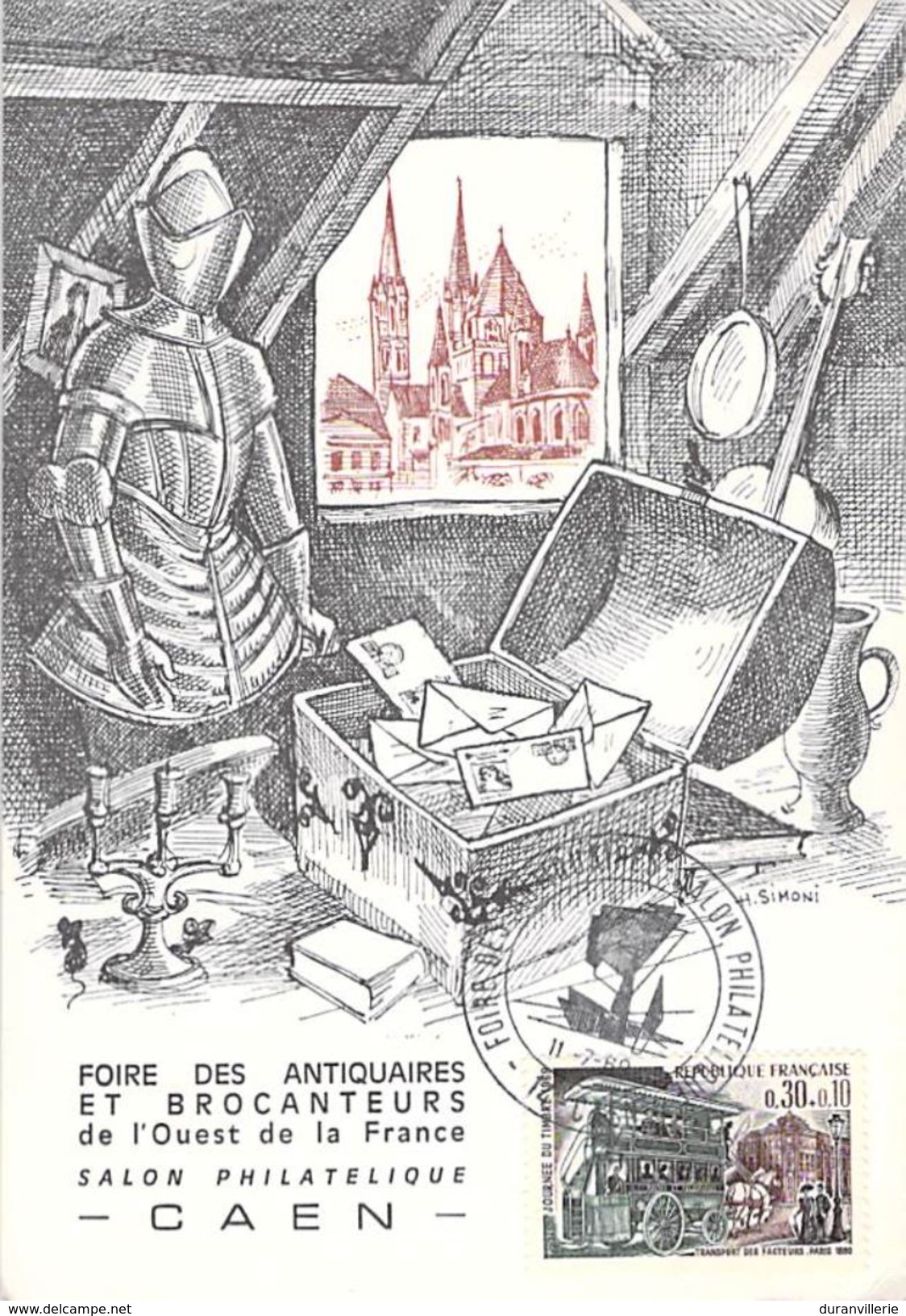 14 - Foire Des Antiquaires Salon Philatélique CAEN 12 -7-1969 - Caen