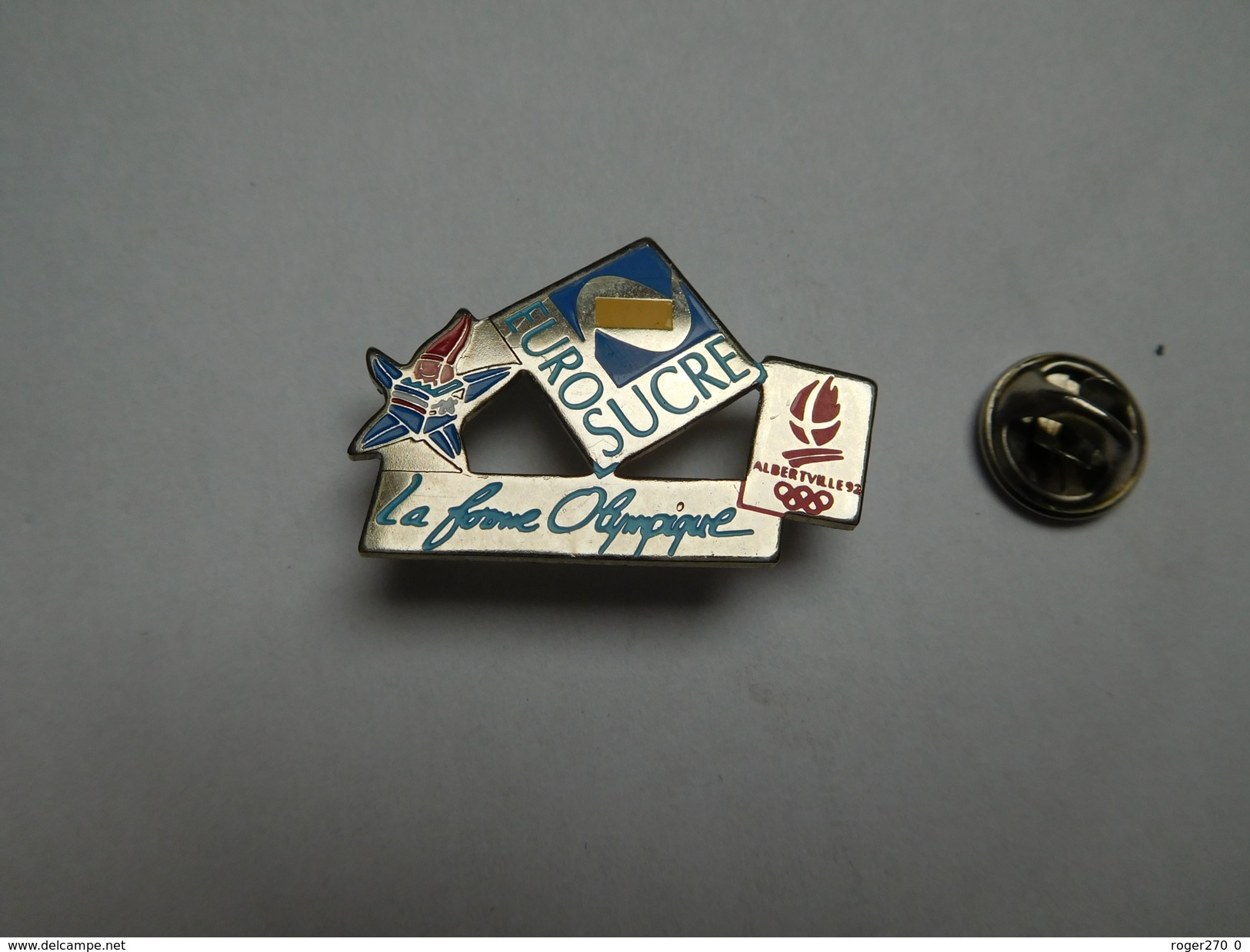 Beau Pin's , JO Jeux Olympiques Albertville 92 , Sucre , Eurosucre - Olympic Games