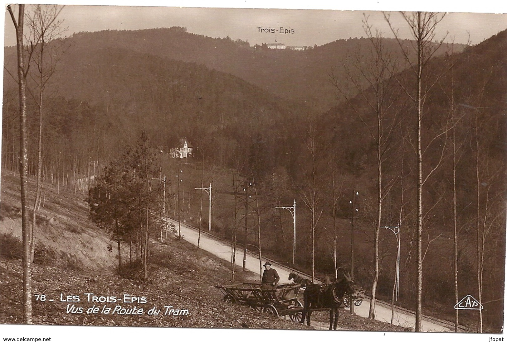 68 HAUT RHIN - LES TROIS EPIS Vus De La Route Du Tram (voir Descriptif) - Trois-Epis