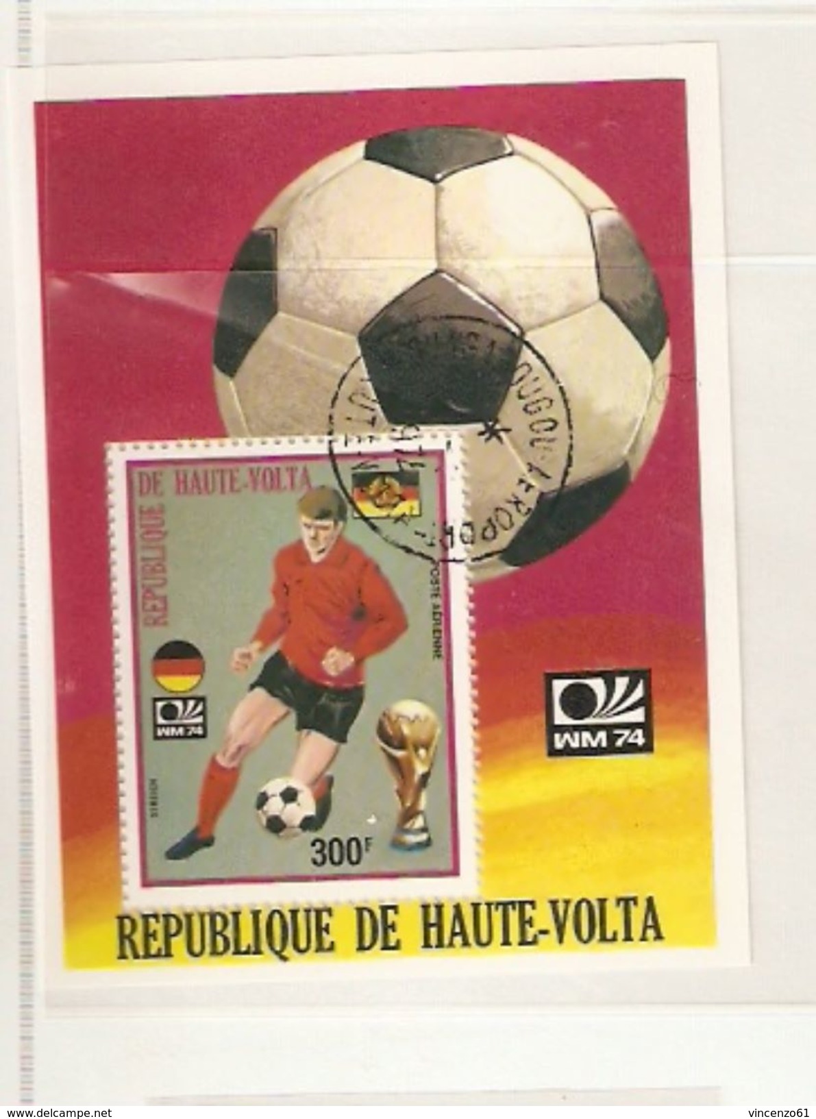 REPUBLIQUE DE HAUTE VOLTA BURKINA FASO   FIFA WORLD CUP 1974 GERMANY 1974 - 1974 – Germania Ovest