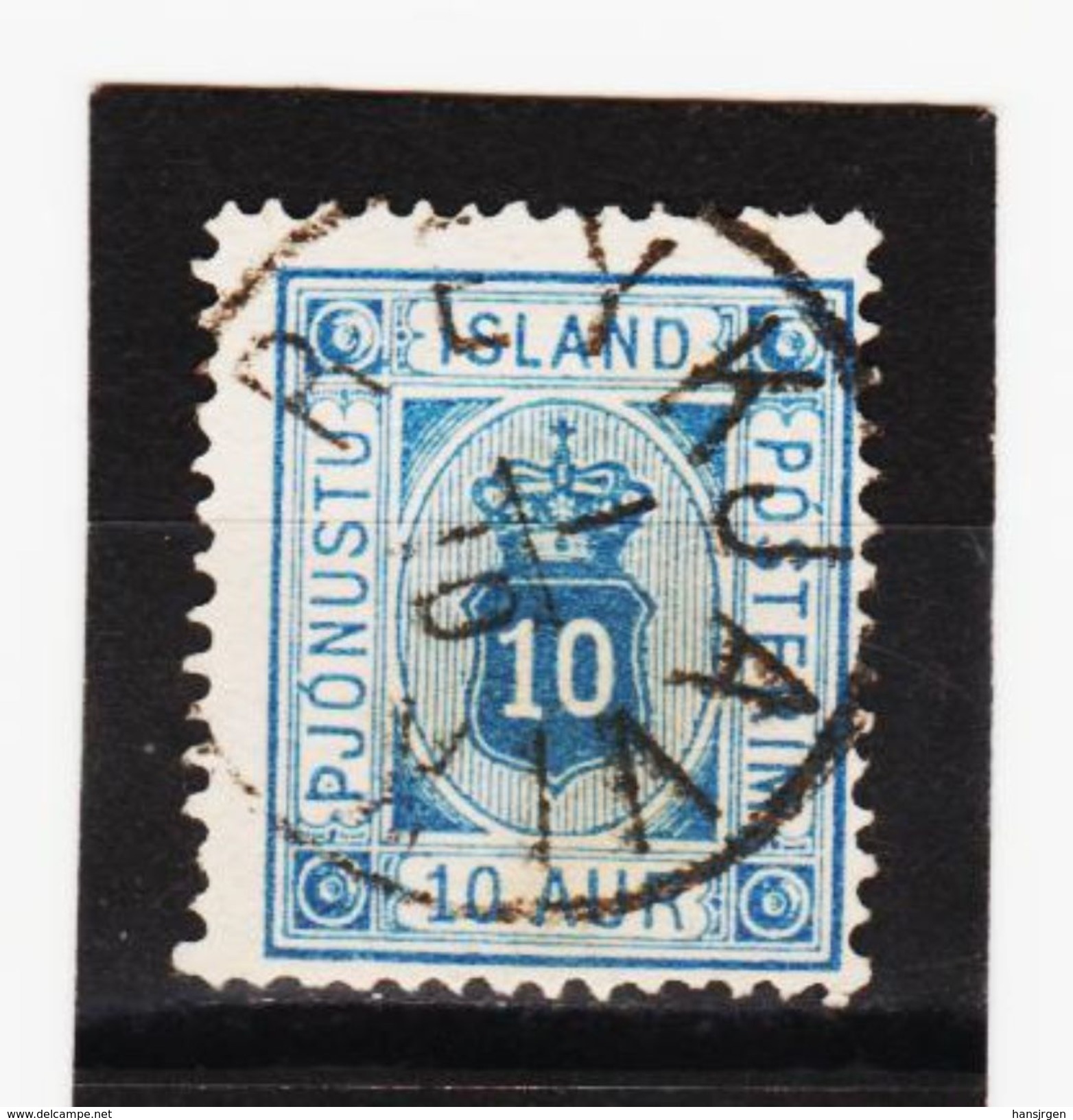 MAG1349  ISLAND 1876  Michl  5 A  DIENST  Used / Gestempelt  ZÄHNUNG Siehe ABBILDUNG - Dienstmarken