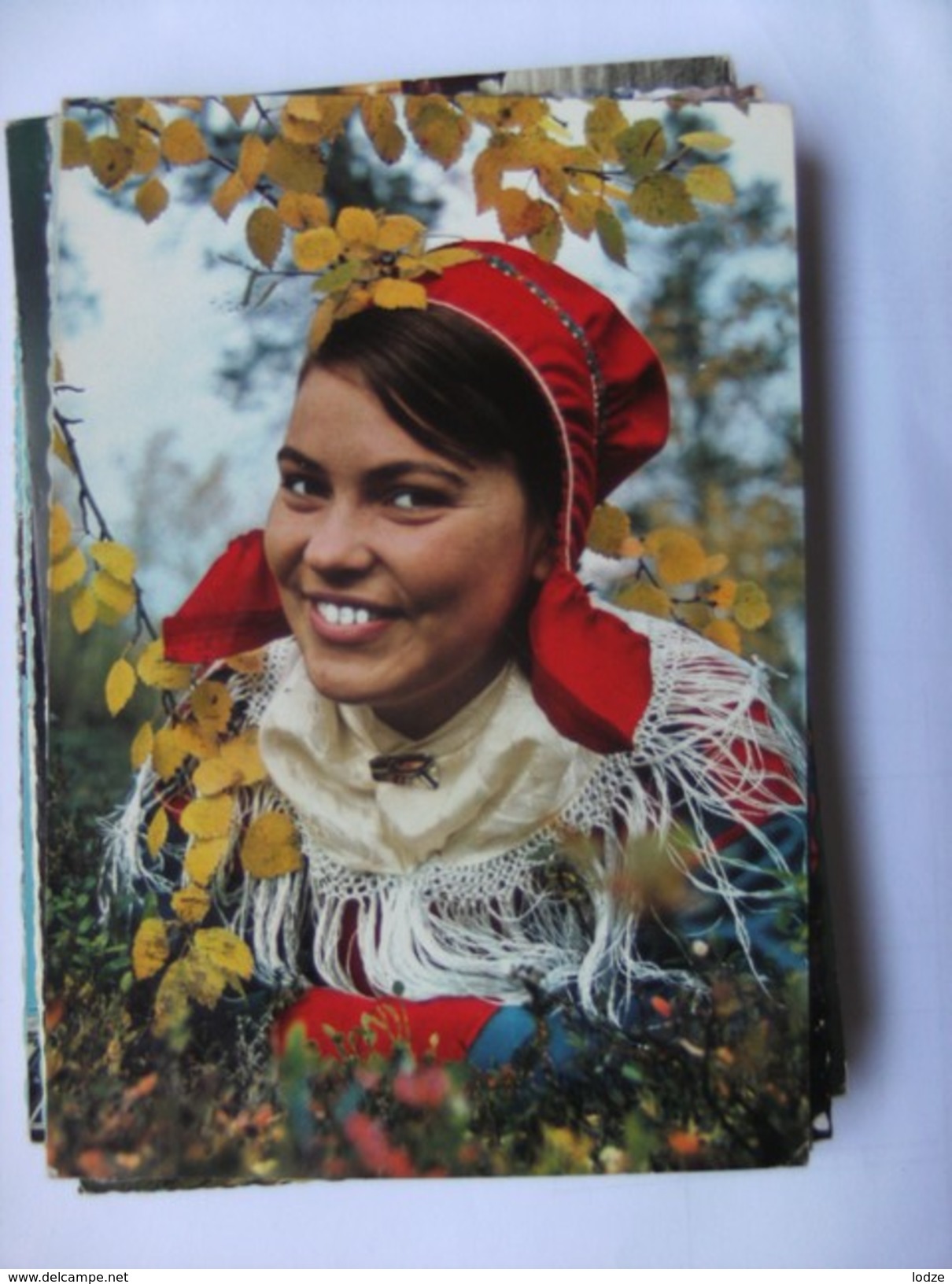 Finland Suomi Lappi Lapland Nice Girl In Traditional Clothes - Finland