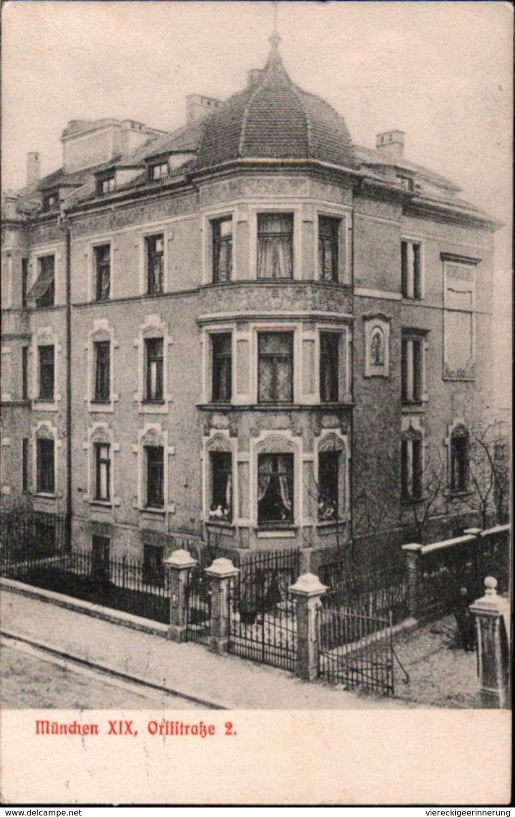 ! 1929 Alte Ansichtskarte Aus München, Orffstraße 2, Wohnhaus - Muenchen