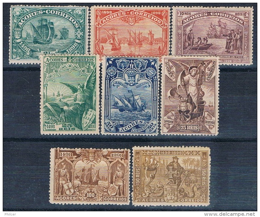 Açores, 1898, # 88/95, MH - Açores