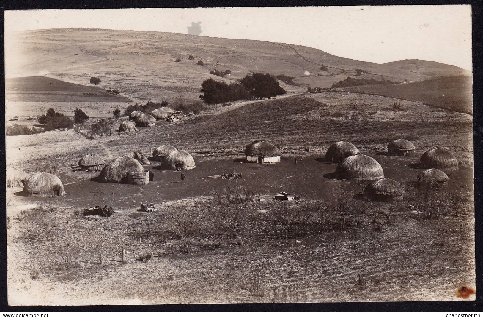 OLD REAL PHOTOCARD SOUTH AFRICA ** HUTS ** VERY NICE !! - Sud Africa