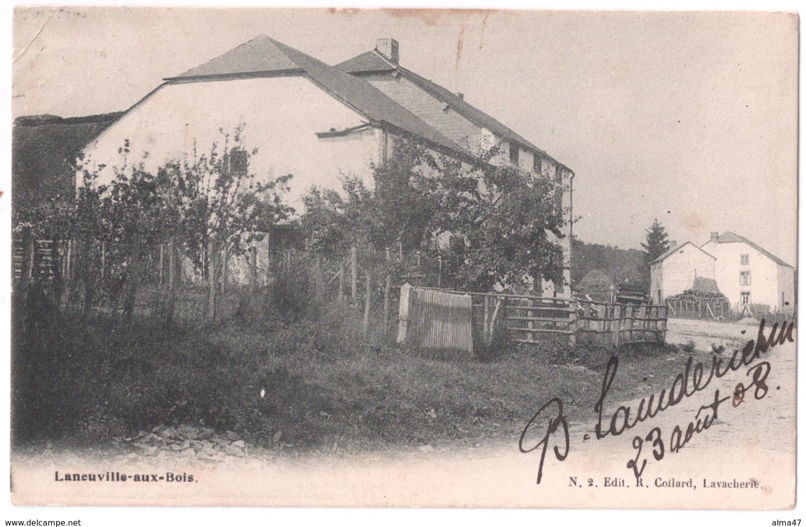 Laneuville-aux-bois - écrite 1908 - Tenneville