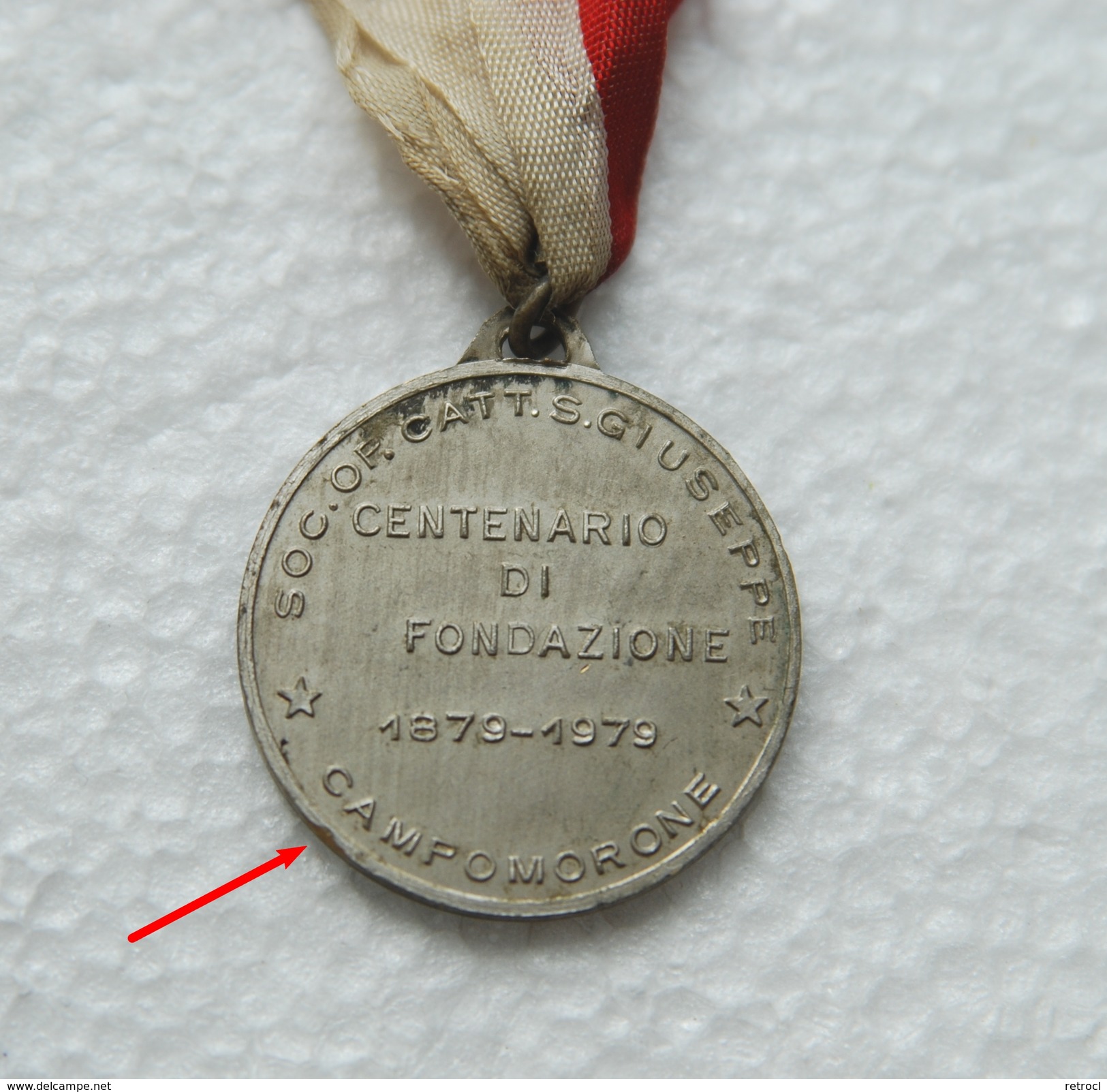 Medaglia 1979 Centanrio Di Fondazione Soc. Op. Catt. S. Giuseppe - CAMPOMORONE - Royaux/De Noblesse