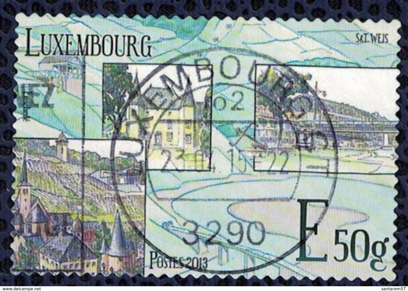 Luxembourg 2013 Oblitéré Rond Used Vallée De La Moselle - Used Stamps