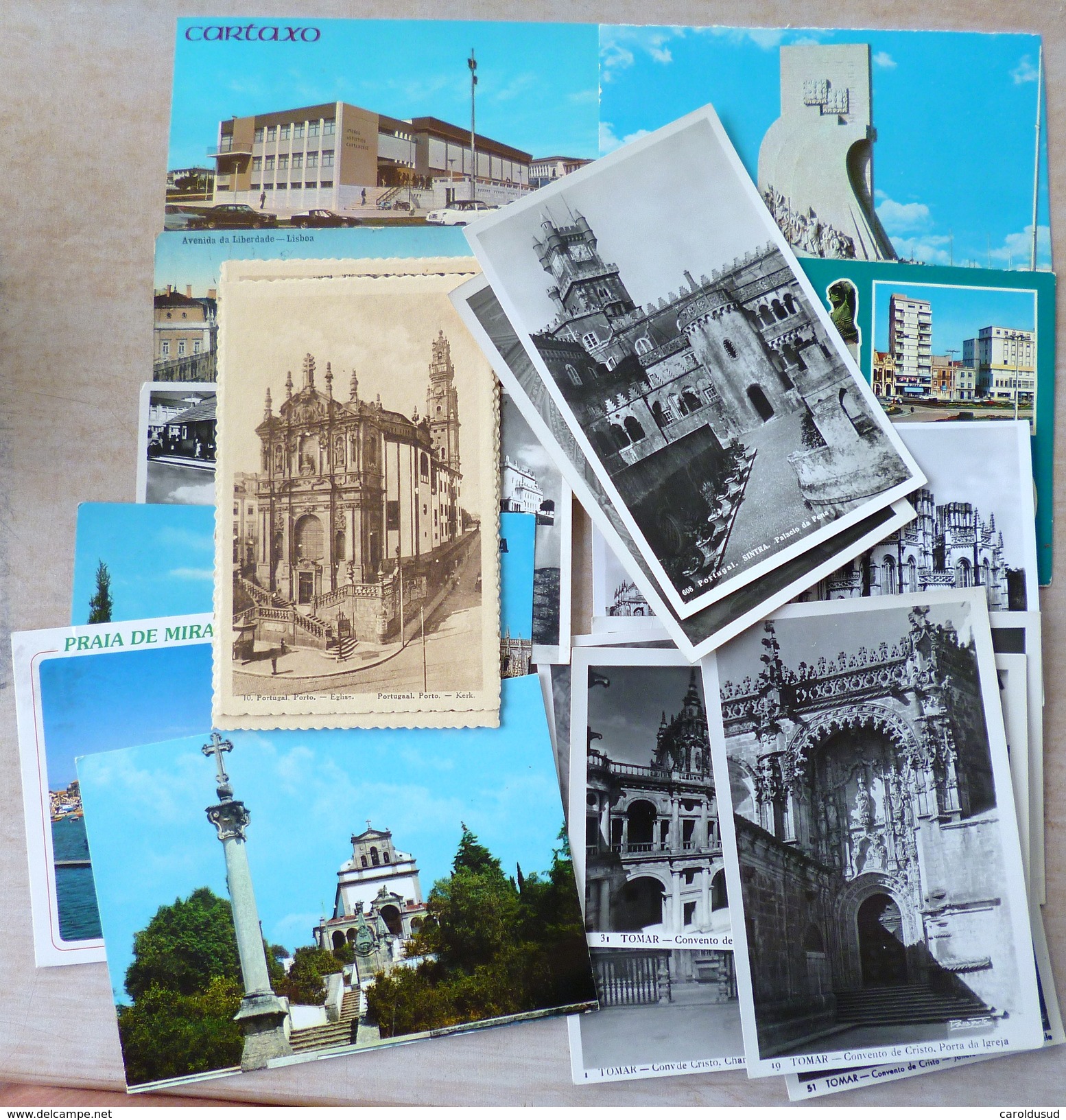 Cp Lot +-18 Cp Portugal Lisbonne Batalha Couvent Cristo Cartaxo Litho Divers Voir Photos - Collections & Lots