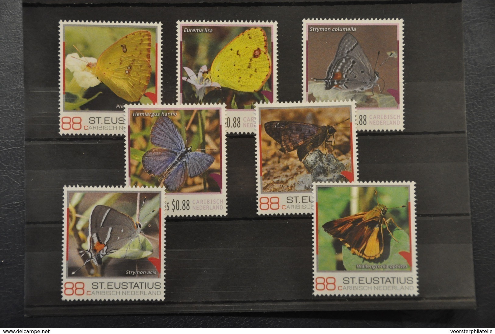 I 351 ++ CARIBISCH NEDERLAND ST. EUSTATIUS 2016 VLINDERS BUTTERFLIES PAPILLON ++ LIMITED EDITION ++ MNH POSTFRIS - Curaçao, Antilles Neérlandaises, Aruba