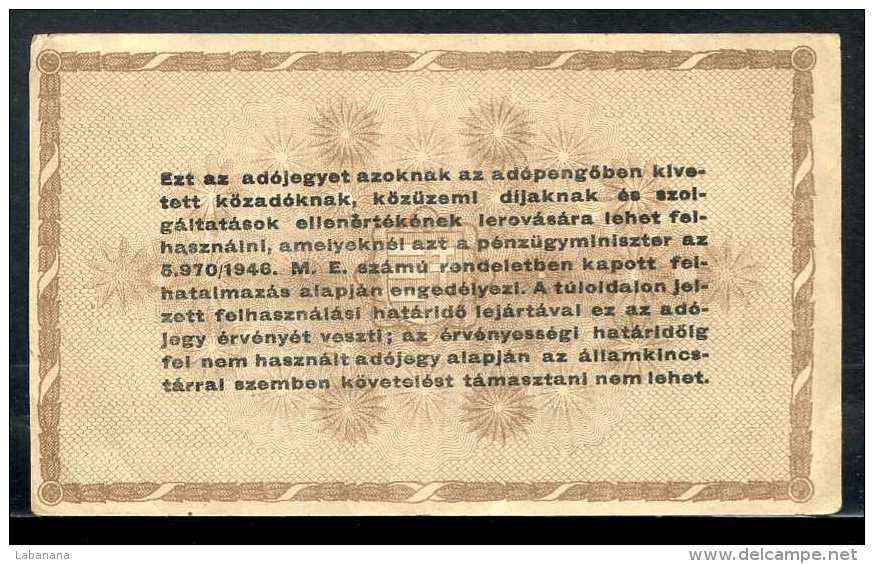 283-Hongrie Ministère Des Finances Billet De 10 000 Adopengo 1946 D38 - Hungary