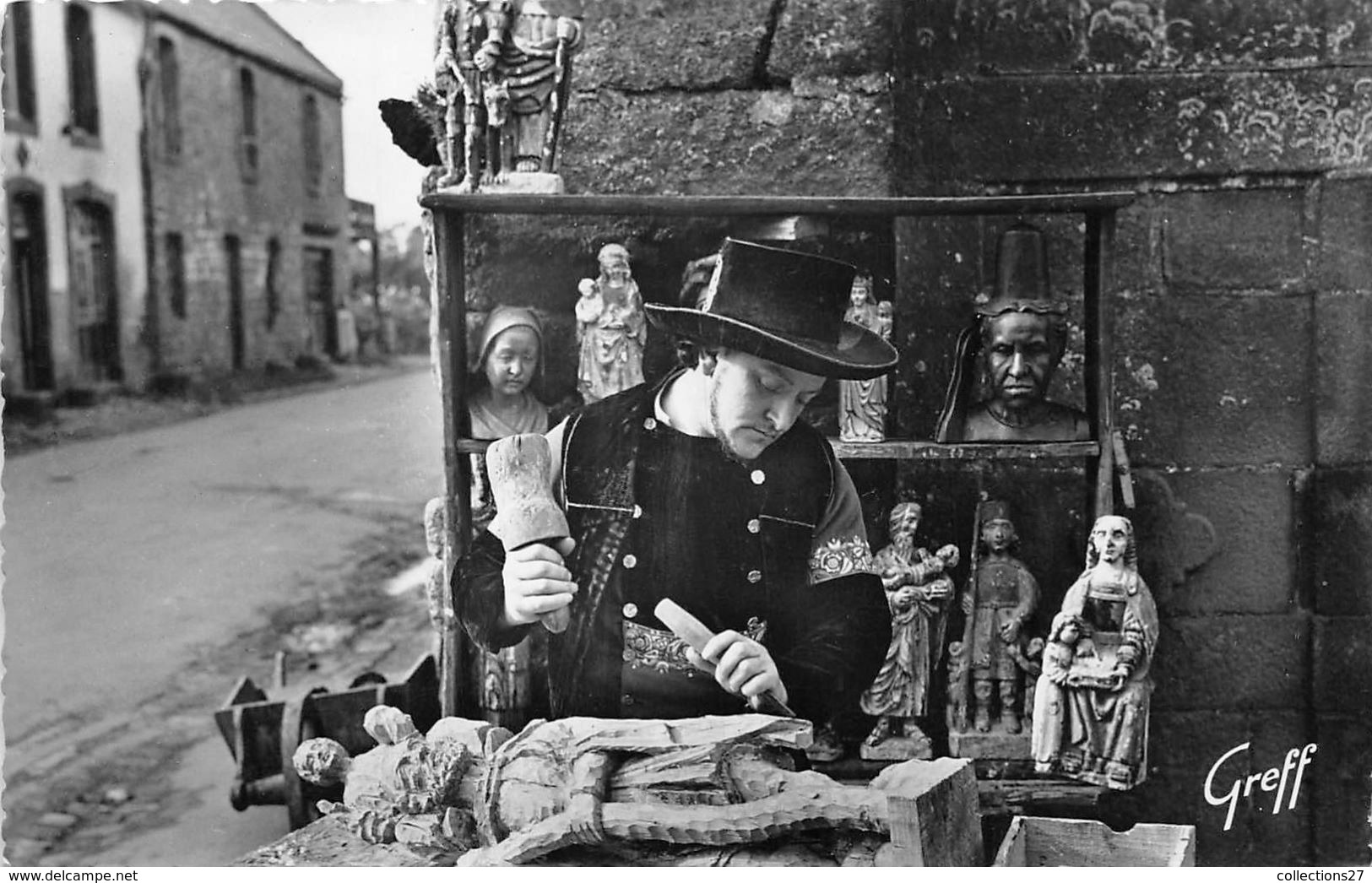 29-LOCRONAN- JOB, LE SCULPTEUR BRETON - Locronan