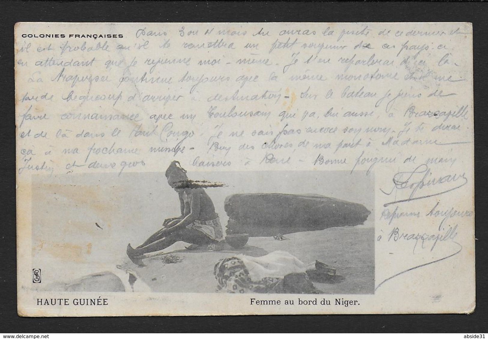 CONGO FRANCAIS - Rare Cachet  BRAZAVILLE  GABON - CONGO - Lettres & Documents