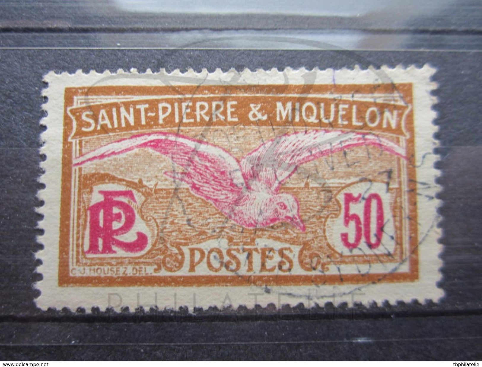 VEND TIMBRE DE SAINT-PIERRE ET MIQUELON N° 115 , OBLITERATION " NORTH SYDNEY " !!! - Usados