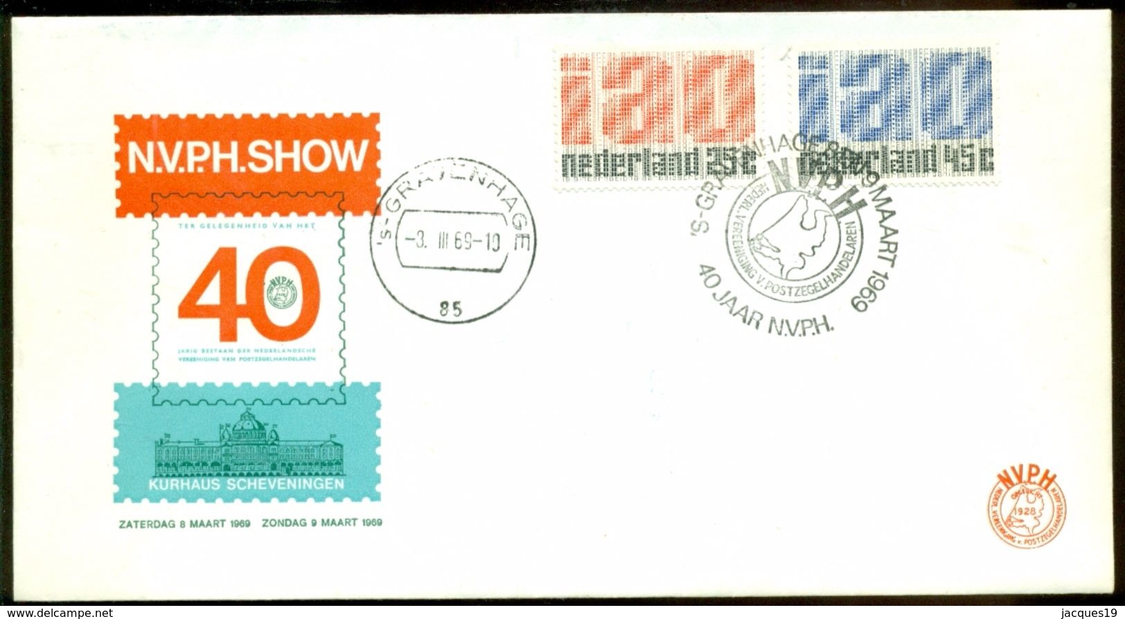 Nederland 1969 Speciale Envelop NVPH Show - Briefe U. Dokumente