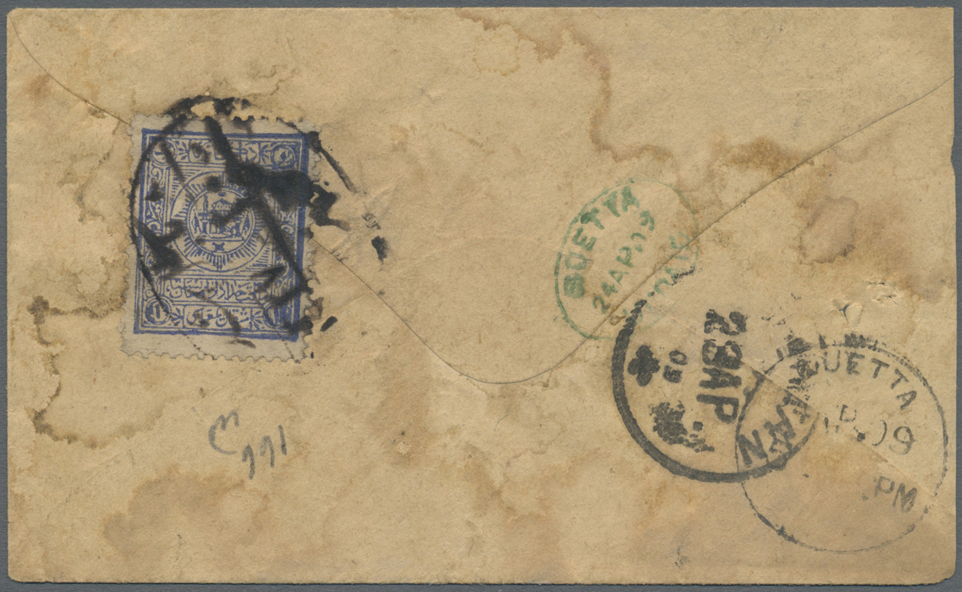 Br Afghanistan: 1909-25 "QUETTA UNPAID": Four Covers To India Via The Southern Chaman-Quetta Route But Franked Only With - Afghanistan