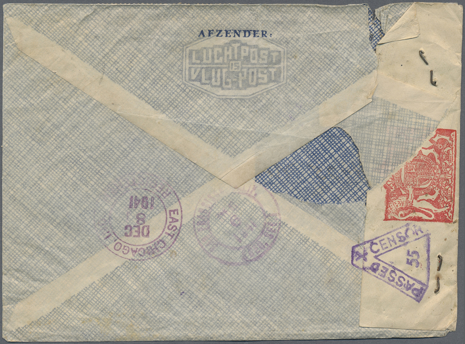 Br Birma / Burma / Myanmar: 1941. Registered Air Mail Envelope (back Some Faults) Addressed To The United States Bearing - Myanmar (Birmanie 1948-...)