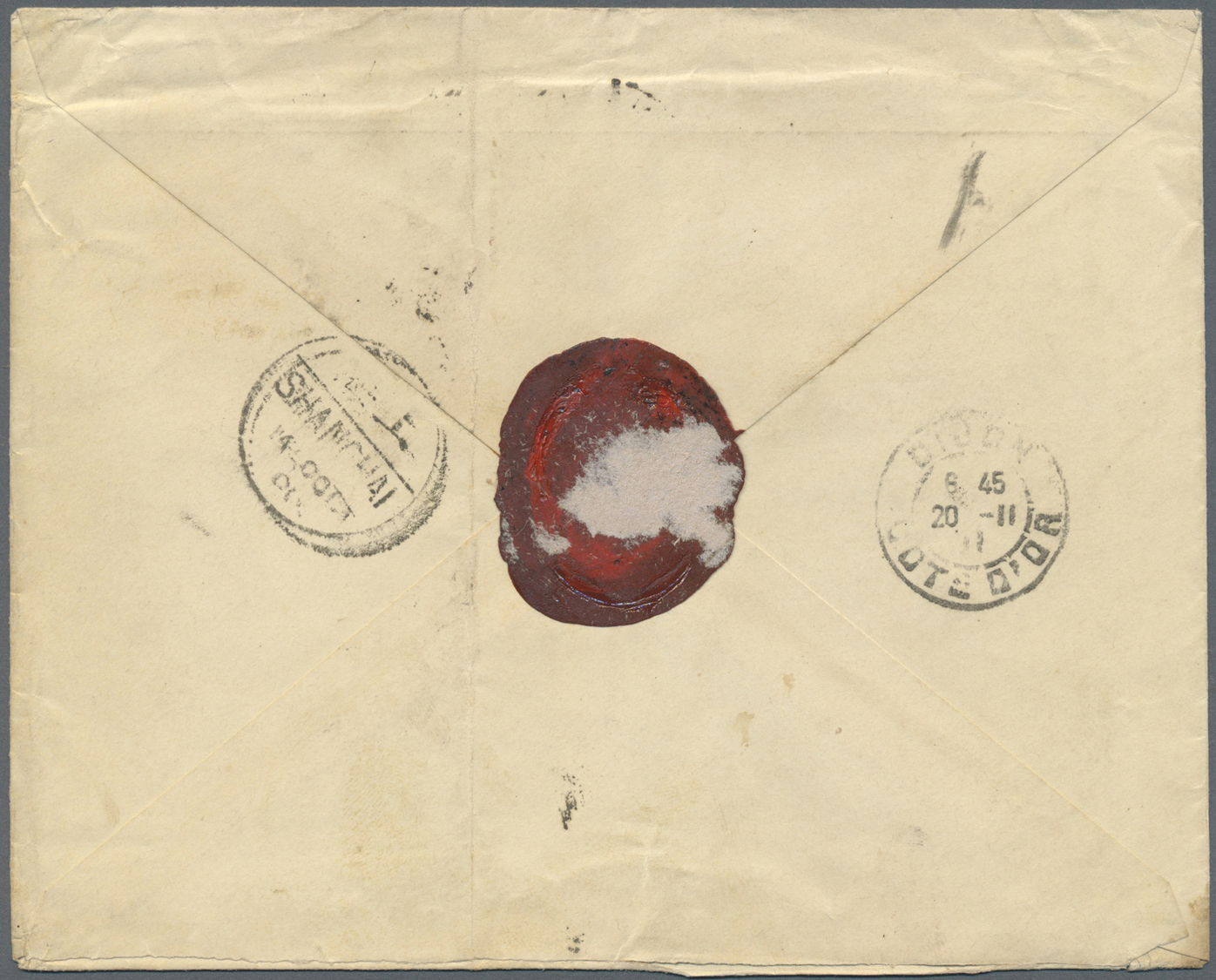 Br China: 1901. Envelope (small Traces, Vertical Fold And Corner Crease) Addressed To France Headed 'Apostolique De Peki - Other & Unclassified