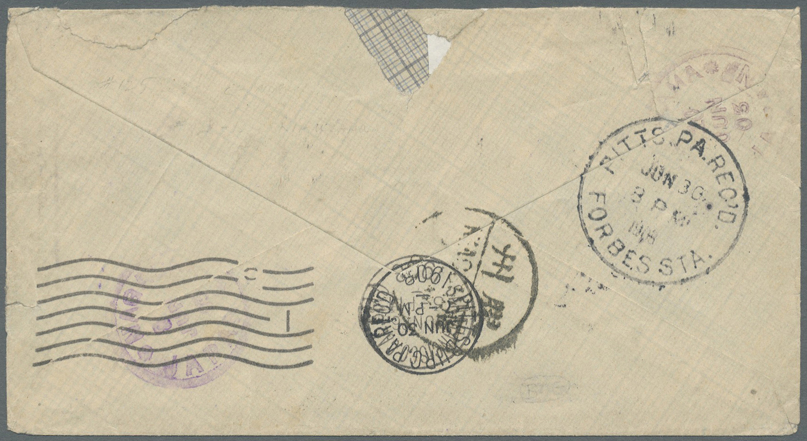 Br China: 1903. Envelope (small Tear At Right) Addressed To The United States Bearing Chinese Imperial Post SG 113, 10c - Other & Unclassified