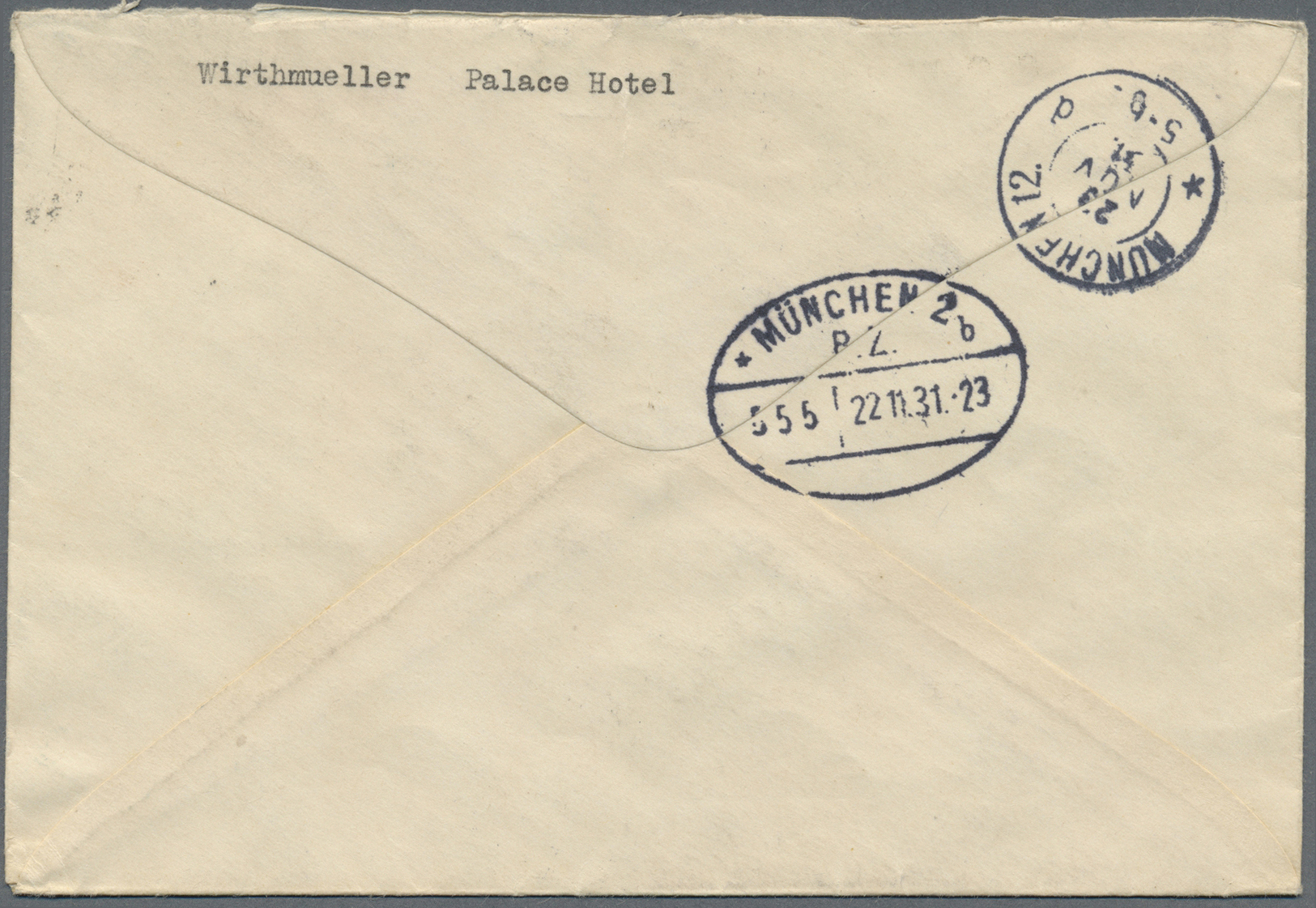 Br China: 1923, Reaper 13 C., 15 C., 16 C., 20 C. Tied "SHANGHAI 4.11.32" To Registered Cover Via Siberia To Munich/Germ - Other & Unclassified