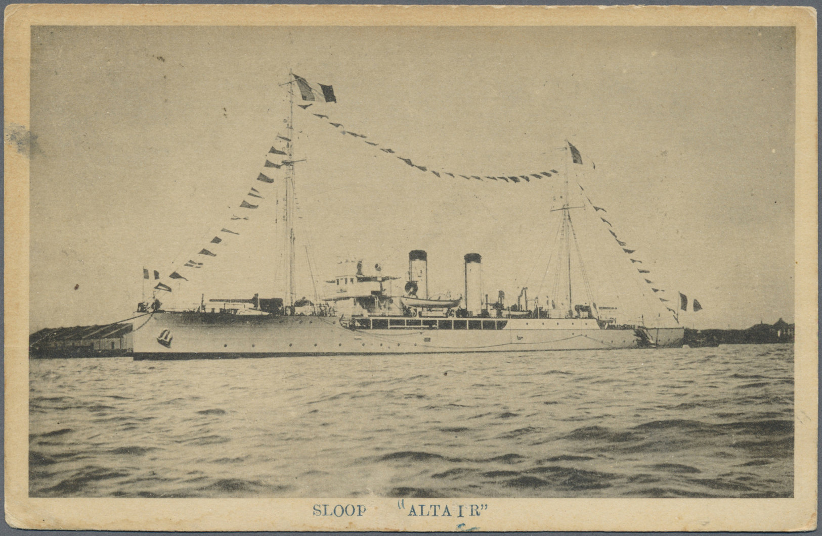 Br China: 1924. Picture Post Card Written From Canton Dated &lsquo;3rd Feb 1924' Of The Sloop "Aitair" Addressed To Belg - Other & Unclassified