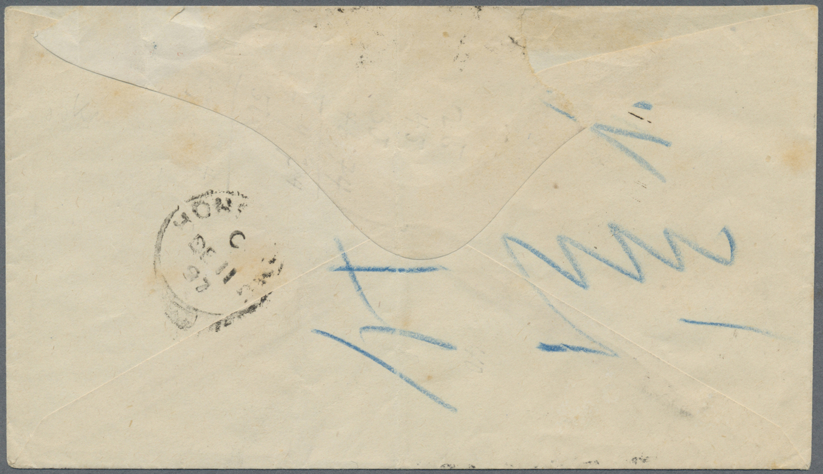 Br China - Stempel: 1897, 6 Dec, Shanghai, Cover Bearing Red PAID Mark And Black SHANGHAI C.d.s. Alongside, Addressed To - Autres & Non Classés