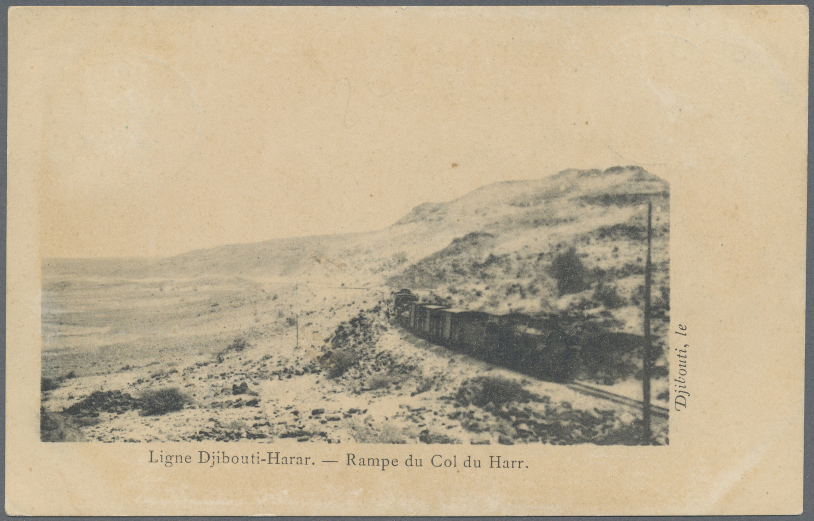 Br China - Incoming Mail: Somali Coast, 1904. Picture Post Card Of The 'Djibouti-Harar Railway' Addressed To Hankow, Chi - Autres & Non Classés