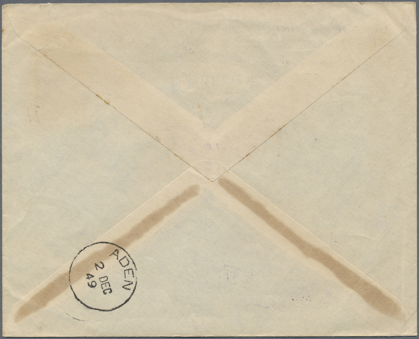 Br China - Incoming Mail: Cote Des Somalis, 1949. Envelope Written From Cote Des Somalis Addressed To 'The Bank Of Lndo- - Other & Unclassified