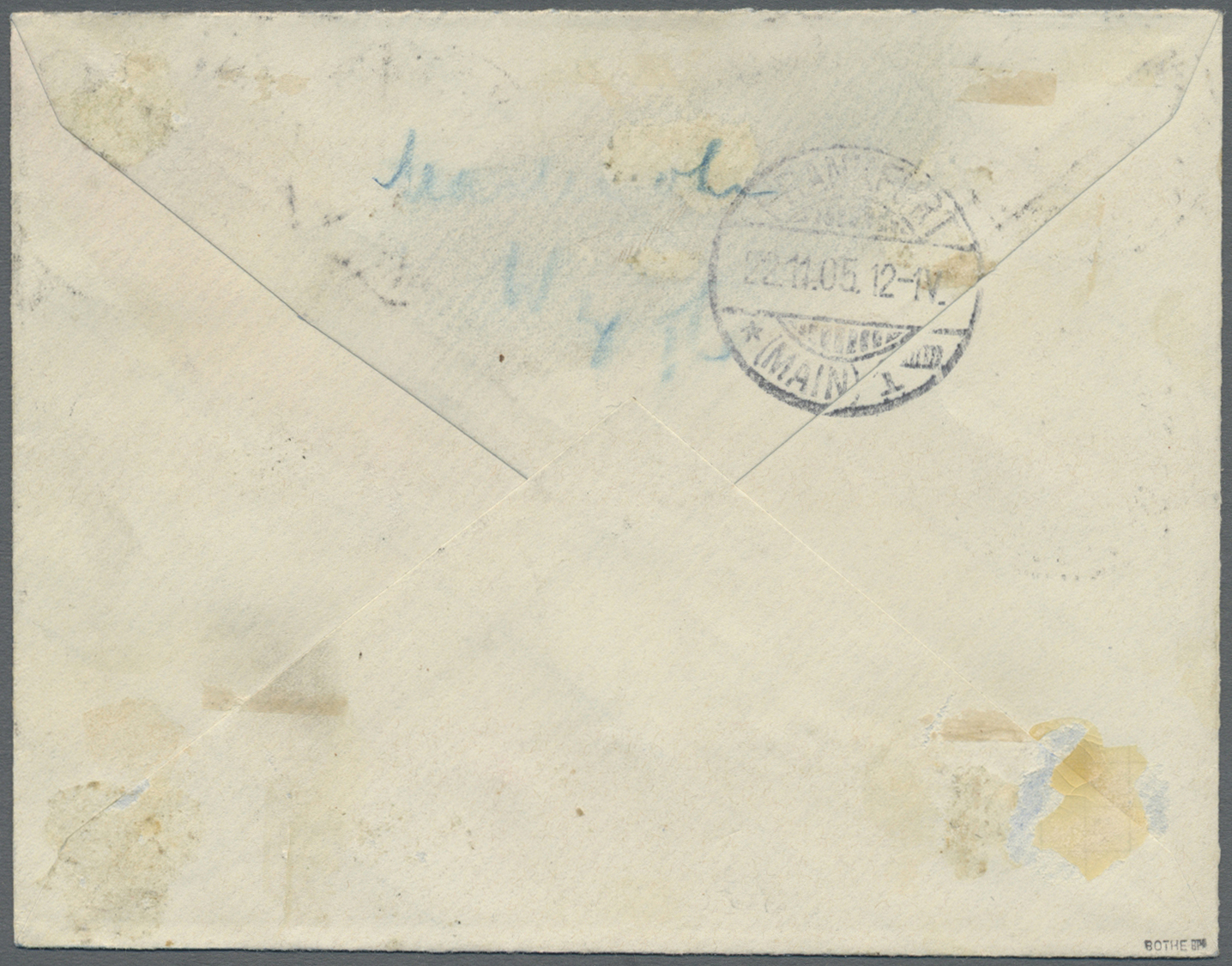 Br China - Fremde Postanstalten / Foreign Offices: German Offices, 1905. Registered Envelope Addressed To Germany Bearin - Autres & Non Classés
