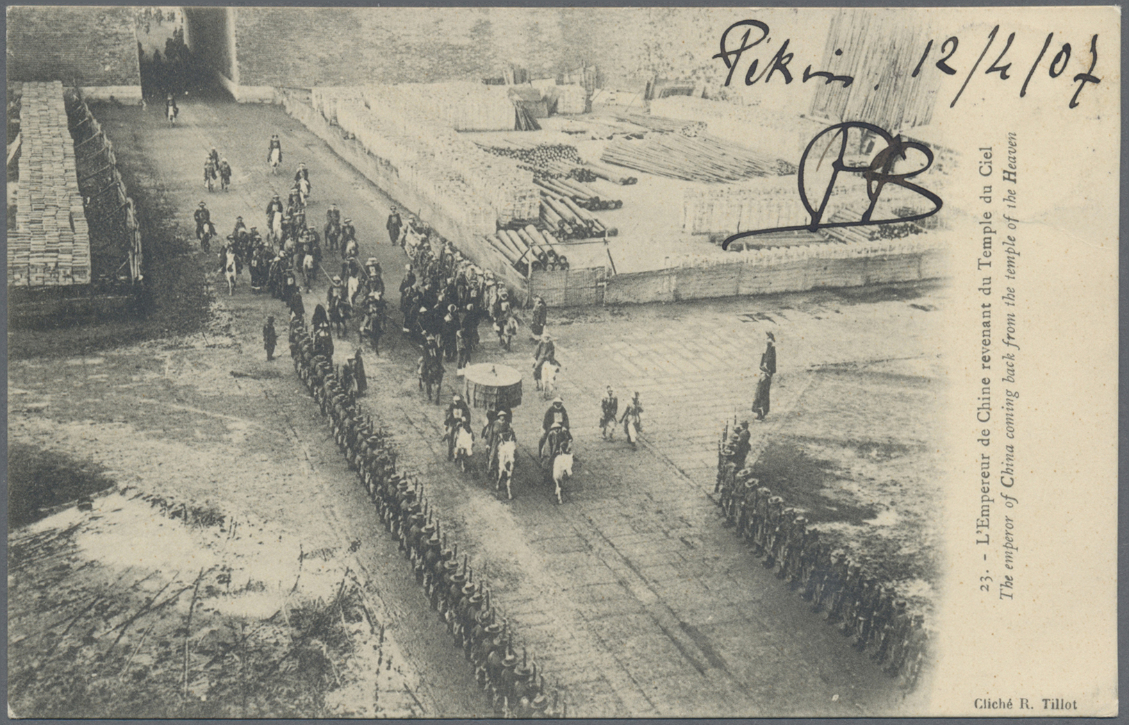 Br China - Fremde Postanstalten / Foreign Offices: 1907, German Offices. Picture Post Card Of &ldquo;The Emperor Of Chin - Other & Unclassified