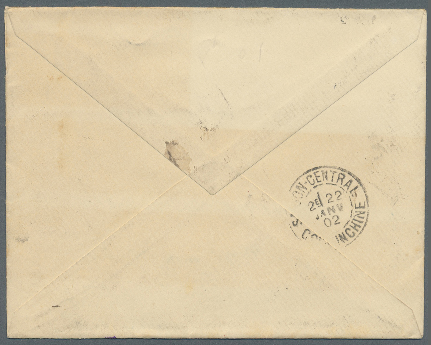 Br Französisch-Indochina: 1901. Stampless Envelope Written From Paris Addressed To The French Expeditionary Force In Ind - Covers & Documents