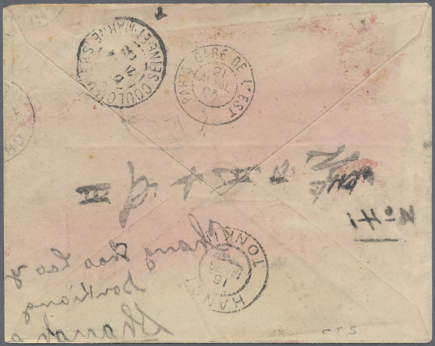 Br Französisch-Indochina: 1903. Registered Envelope Addressed To France Bearing Lndo-China Post Office SG 1, 1c Black/az - Lettres & Documents