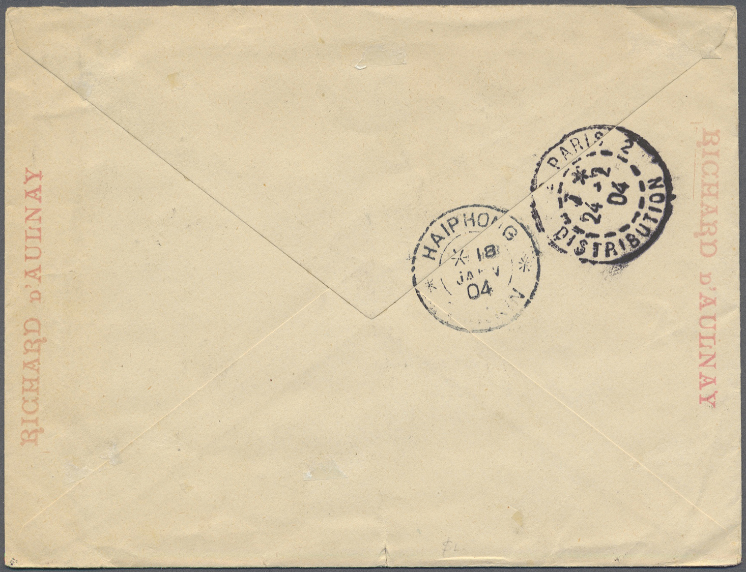 Br Französisch-Indochina - Postämter In Südchina: 1903. Registered Envelope Addressed To Paris Bearing Mongtse SG 8, 25c - Autres & Non Classés