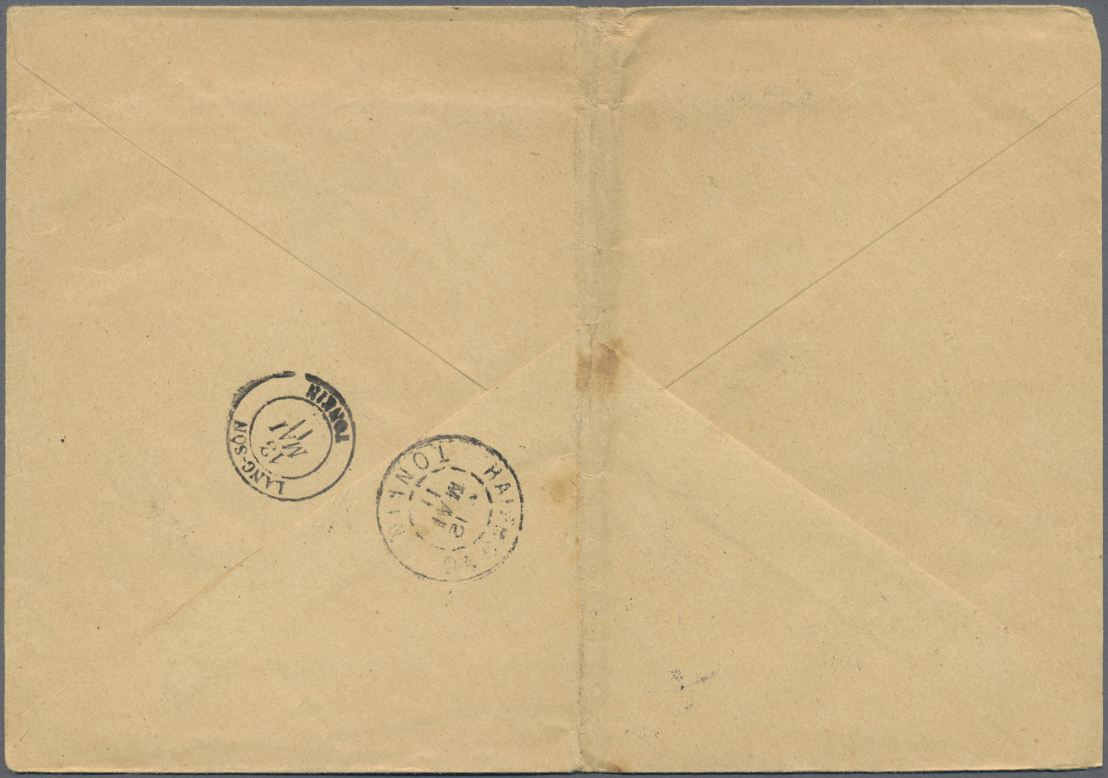 Br Französisch-Indochina - Postämter In Südchina: Hoi-Hao, 1911. Registered Envelope (vertical Fold) Addressed To Langso - Autres & Non Classés