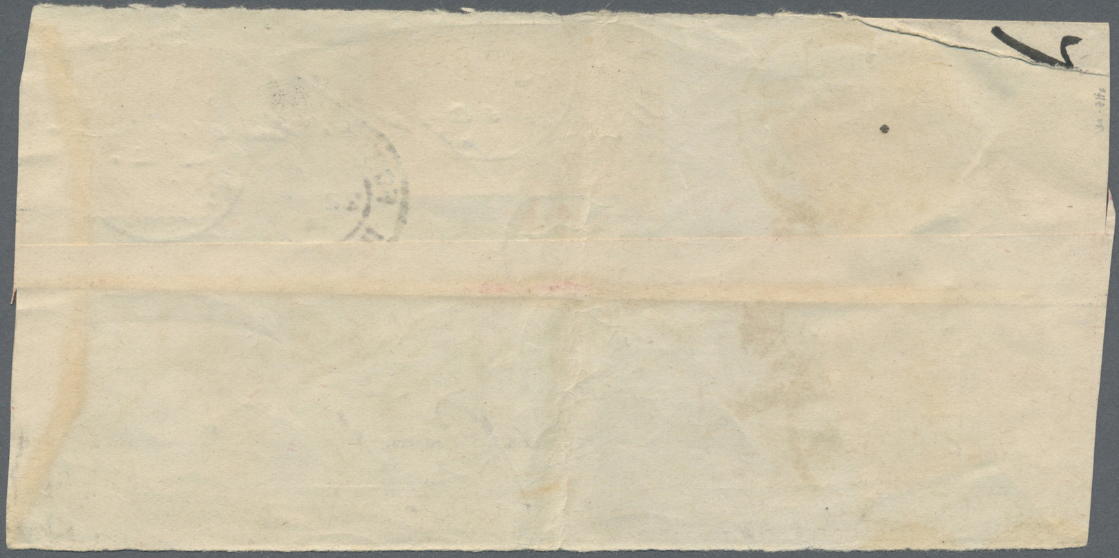 Br/ Französisch-Indochina - Postämter In Südchina: 1914. Red Band Cover Front Written From China Addressed To Kouang-Tch - Other & Unclassified