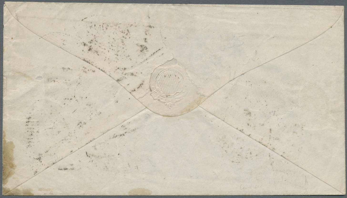 Br Hongkong: 1860. Envelope Written From London Addressed To 'Rev. C. J. Armistead, "H.M.S. Melville", Hong Kong, China - Autres & Non Classés