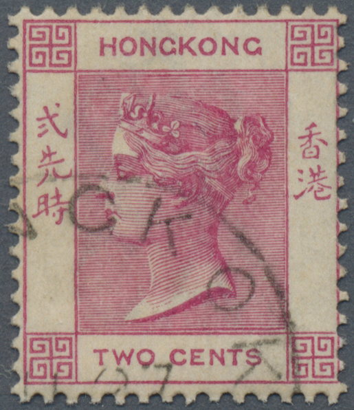 O Hongkong: 1883, QV 2 C. Rose Canc. Part Strike "(B)ANGKOK (J)U 27". - Autres & Non Classés