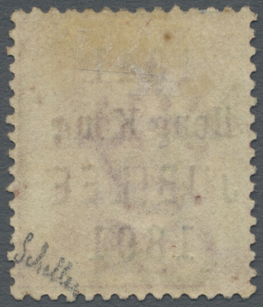 (*) Hongkong: 1891, 50th Anniversary Of Colony 2 C. Rose With Overprint Error "short J In JUBILEE", Unused Without Gum, - Autres & Non Classés