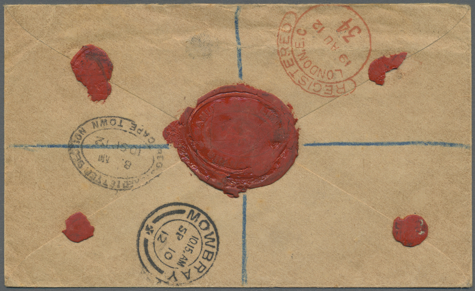 Br Hongkong - Treaty Ports: Shanghai: 1907, KEVII 2 C., 12 C. Tied Oval "REGISTERED SHANGHAI B.P.O. JY 31 12" To Reg. Co - Other & Unclassified