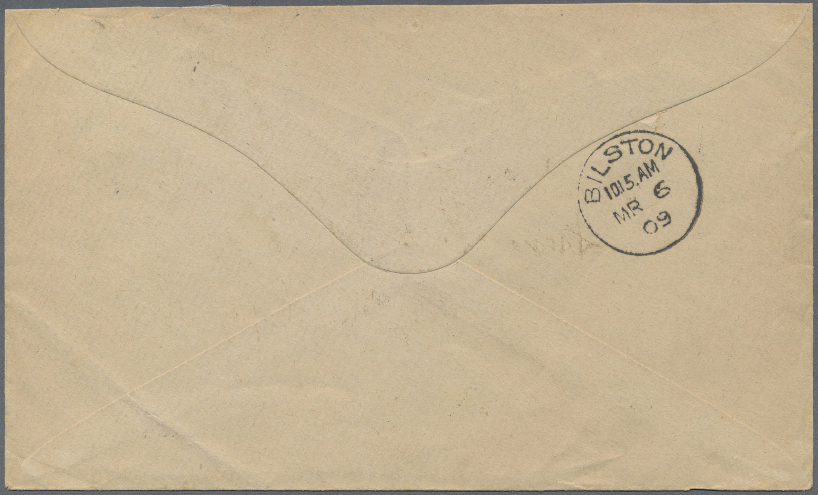 Br Hongkong - Treaty Ports: 1909. Envelope To England Bearing SG 77, 2c Dull Green (pair) Tied By Shanghai B.P.O. Date S - Autres & Non Classés