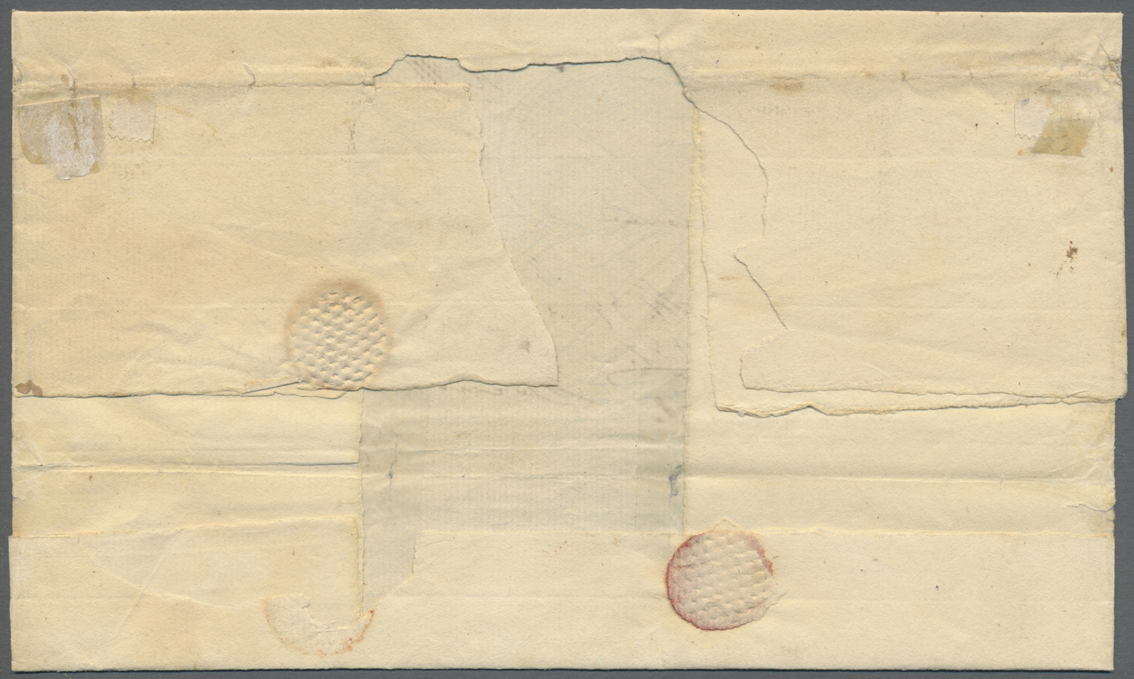 Br Indien - Vorphilatelie: 1802-14: "POST FREE" Madras Framed H/s In Black (Giles 6) On Back Of H.M. Service Cover To Ma - ...-1852 Préphilatélie