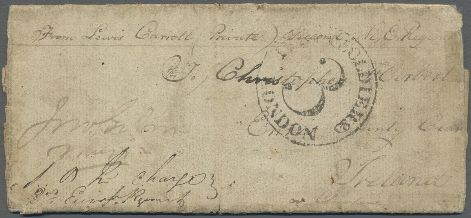 Br Indien - Vorphilatelie: 1826 (28 Mar.) Soldier's Letter, Countersigned By The Commanding Officer, Written By Lewis Ca - ...-1852 Prephilately