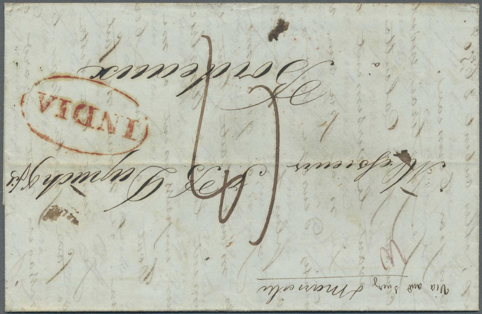 Br Indien - Vorphilatelie: 1827-1850: Four Letters To Bordeaux, FRANCE, With 1) 1827 Letter From Calcutta Bearing "COLON - ...-1852 Prephilately