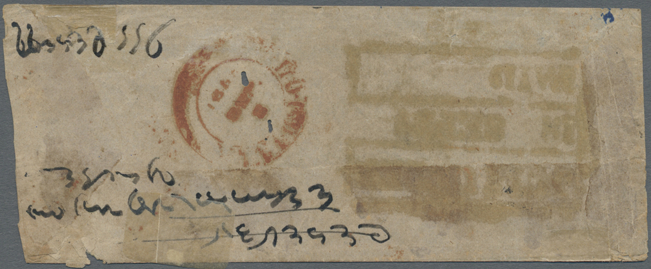 Br Indien: 1854-55 Three Covers/part Of Covers All Franked By Lithographed ½a. Blue (Die I/Die II), With Various Postmar - Other & Unclassified