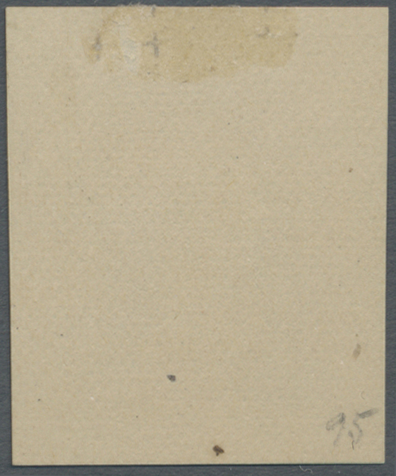 (*) Indien: 1854/1890: QV ½a. Proposed Capt. Thullier Design As 1890 Lithographed Imitation In Deep Reddish Brown On Yel - Other & Unclassified