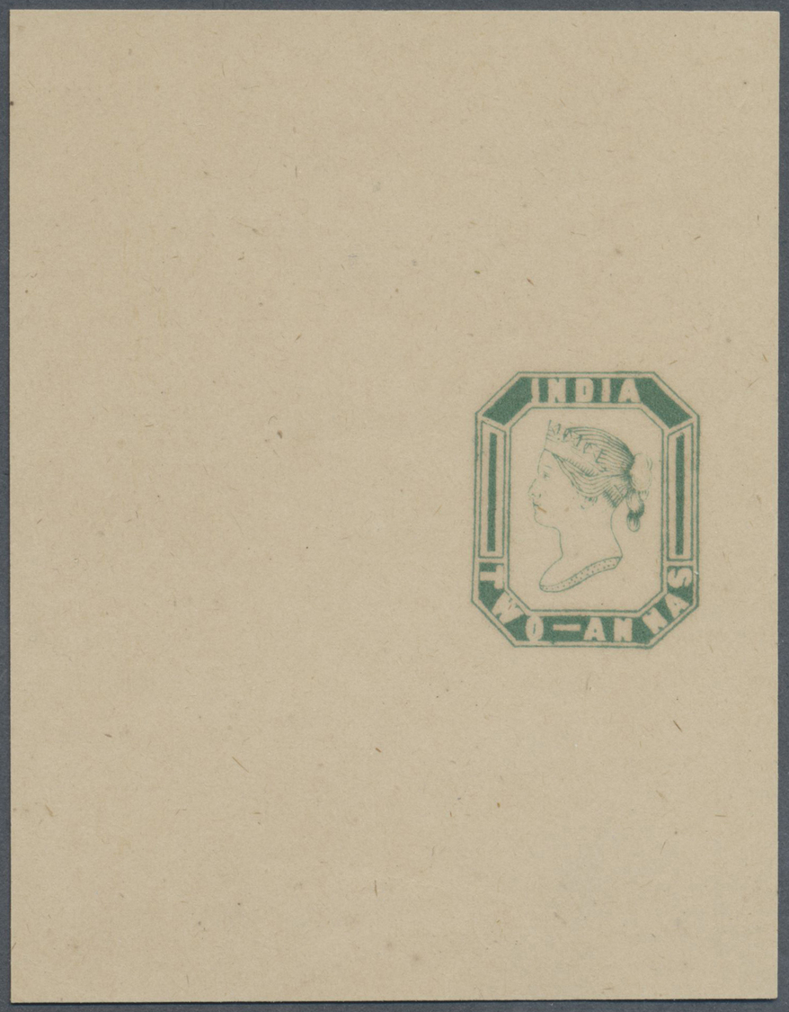 (*) Indien: 1854 Octagonal Essay Of 2a. In Green From A Printing Of One Row Of Six, Pos. 1, On Yellowish Wove Paper (see - Autres & Non Classés