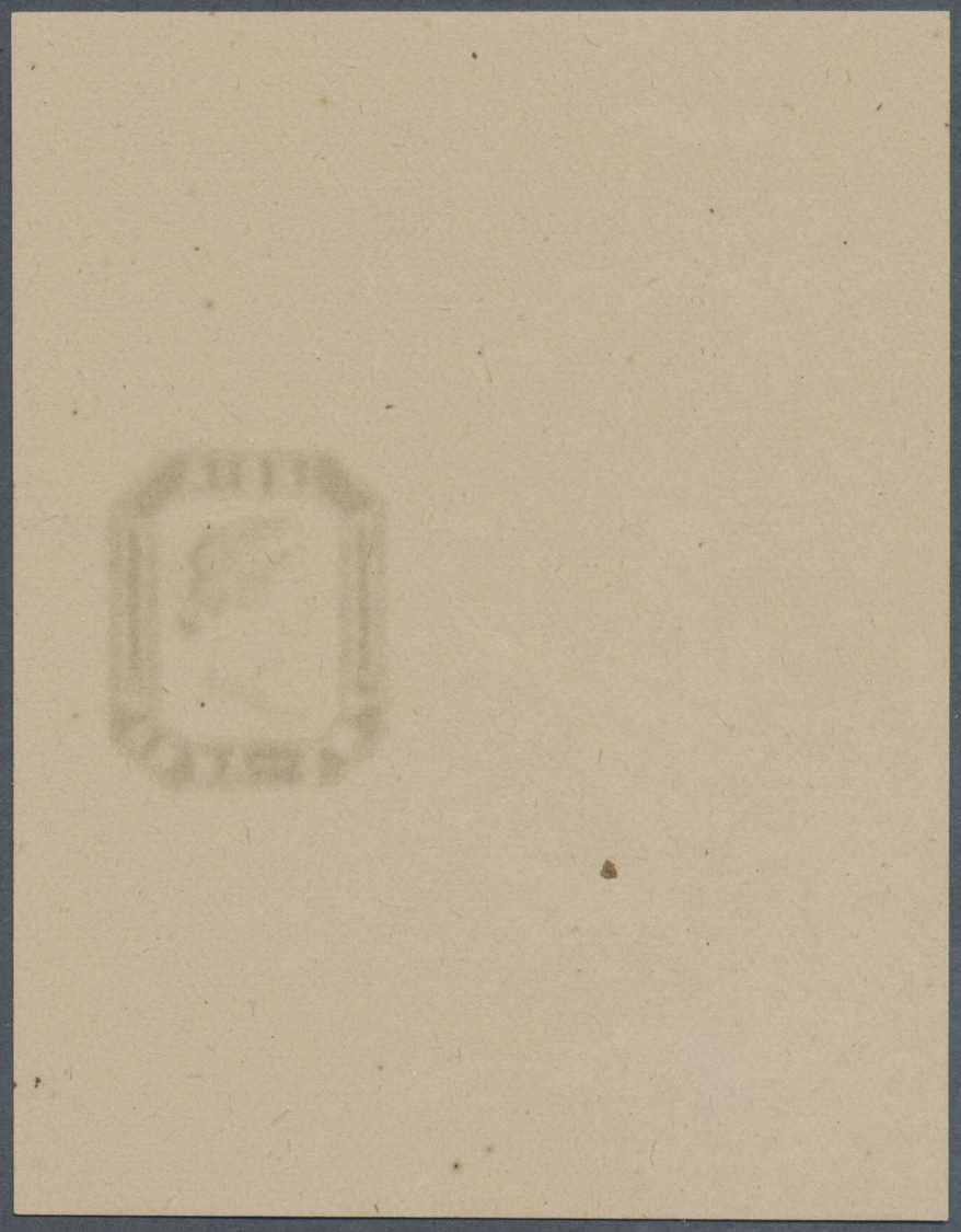 (*) Indien: 1854 Octagonal Essay Of 2a. In Green From A Printing Of One Row Of Six, Pos. 1, On Yellowish Wove Paper (see - Autres & Non Classés