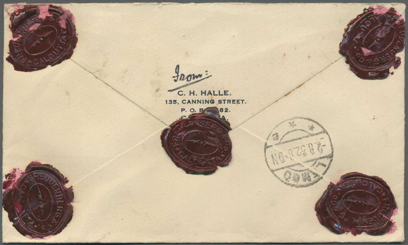 GA/Br Indien: 1897/1932, stationery envelopes (3, two uprated, one registered) used from "RANCHI, SAIDPUR and NAZPUR; an
